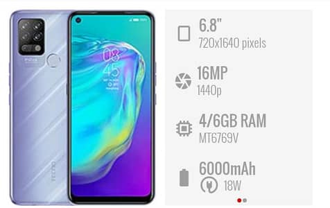 Tecno pova ld7 6/128 GB condition 10/7