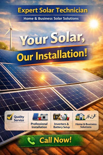 Expert solar Technician - Home & Business solar installation