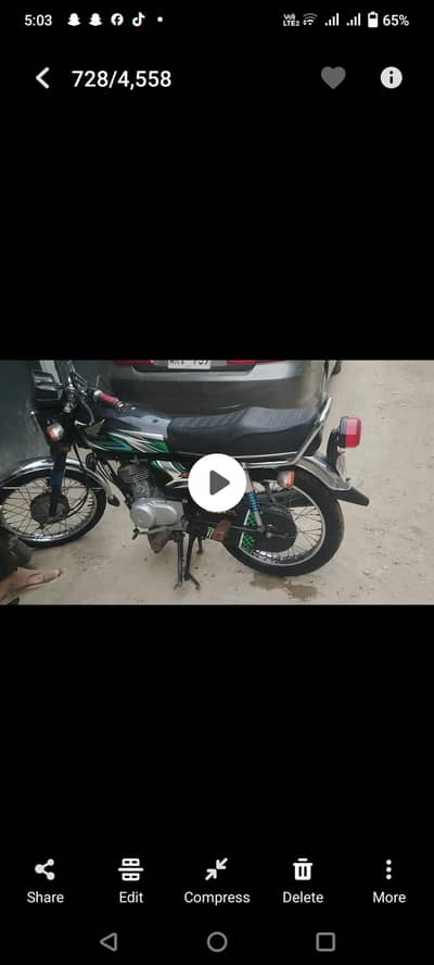 honda 125 . . . . . 2023 model black color