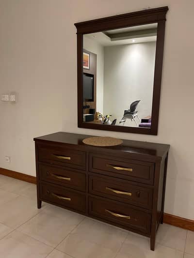 Dressing Table with Mirror - Solid Wood
