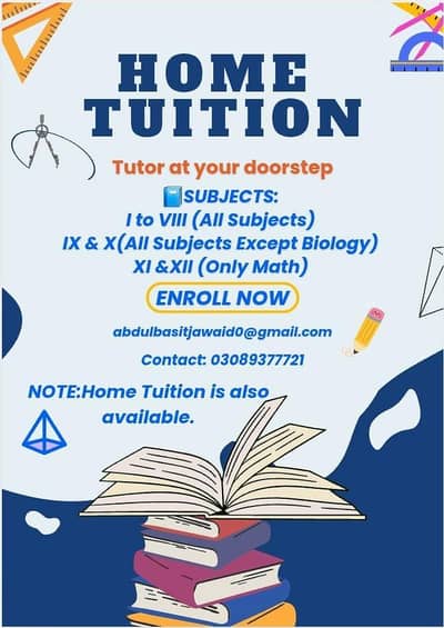 Home Tutor Available