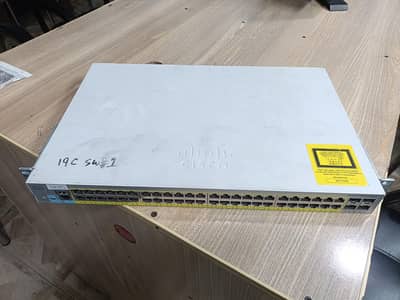 Cisco 48 giga Port switch WS-C2960-48PS-LL POE switch