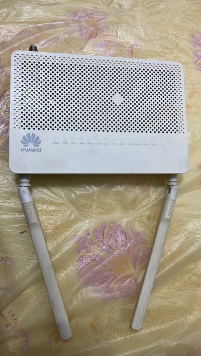 Huawei EchoLife Fiber Router (ONT) with adapter