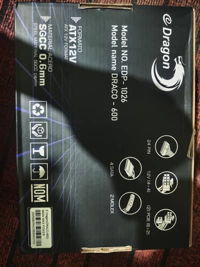 E Dragon 600W Brandnew power supply