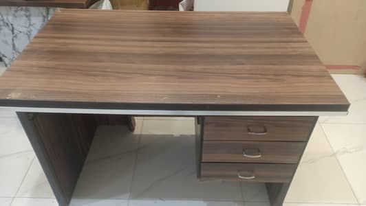 Office wooden table used,strong condition