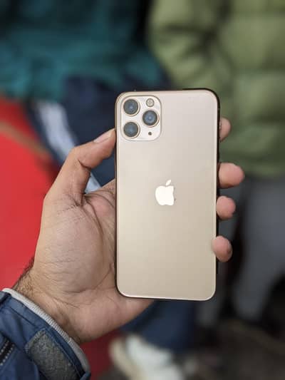 Iphone 11 Pro (256)-pta approved -condition 10-color golden-pung king