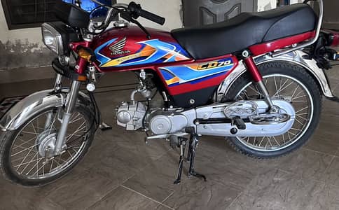 Honda cd 70 10by10 condition  applied for