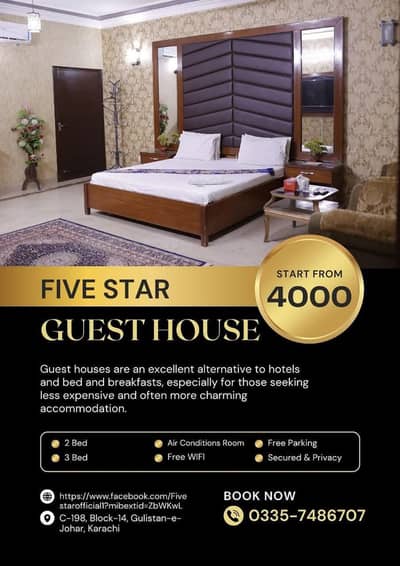 Five star guest house karachi