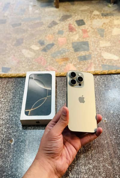iphone 16 Pro with Box 128GB Brand New Condition Genuine Waterpack