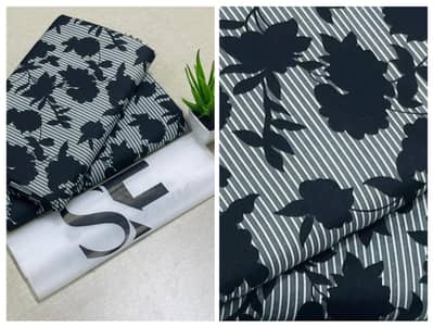 2 pcs Women's Unstitched Printed Suits