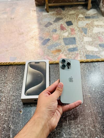 iphone 15 Pro Max with Box 256GB 92 Health Genuine Waterpack
