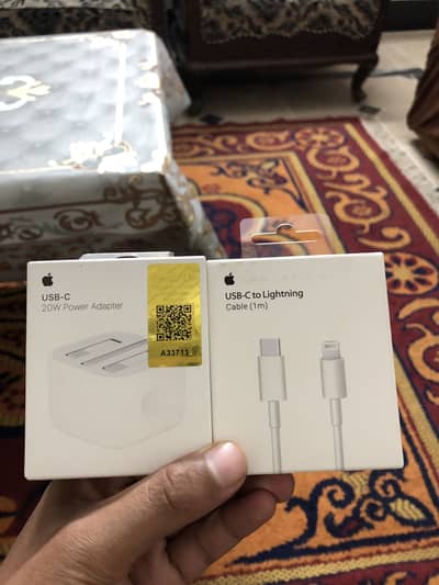 Apple 20W Power Adapter + USB-C to Lightening