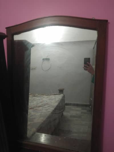 Mirror Hanging Sheesham Wood King Size Available for Sale