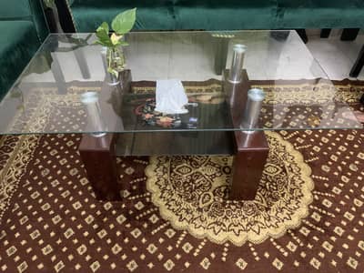Centre table with 2 side tables