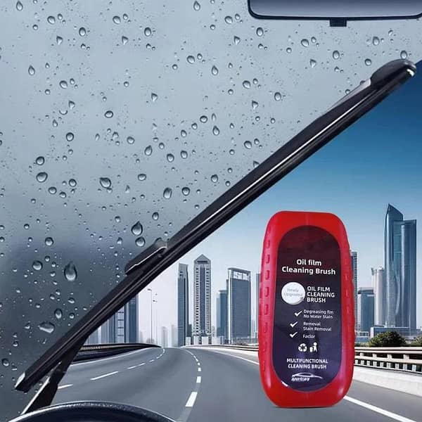 Car Glass Oil Film Remover Kit Cleaning Pad Windshield Clear Window Auto Detailing Tools Set