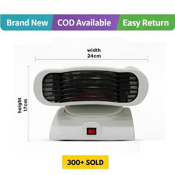 TRIMUX TM-112 Electric Fan Heater with Auto Rotation - 1500 Watts