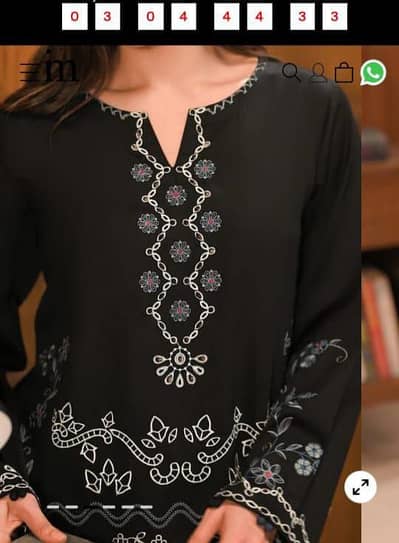 2pice embroidery work dhank in 2500