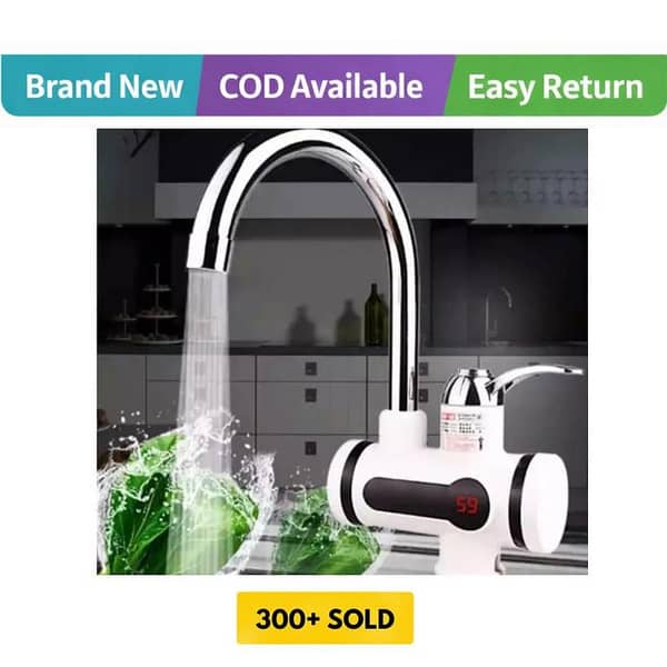 Instant Electric Water Heater Faucet - Hot Water Tap with Digital Display for Quick Heating