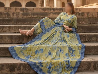 Maham Original With Brand Stamp 3Pec Suit