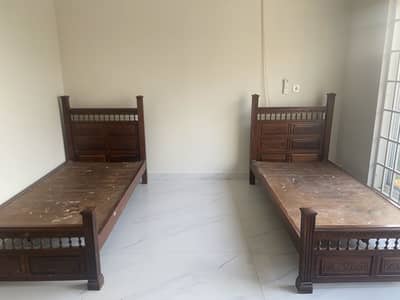 Pair of single chinyoti bed for sale