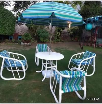 Round Dining Table/Dining UPVC chairs/restaurants furniture/Lawn chair