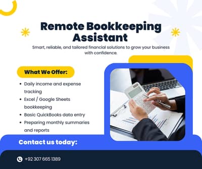 Bokkeeping Assistant Ready to Help