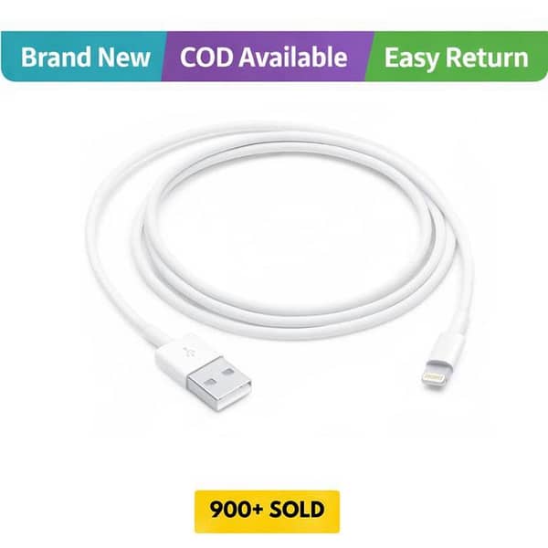 iPhone Original Cable | USB to Lightning | iPhone 6s,7,8,X,XS,XR,SE,11,12,13,14 Original Cable