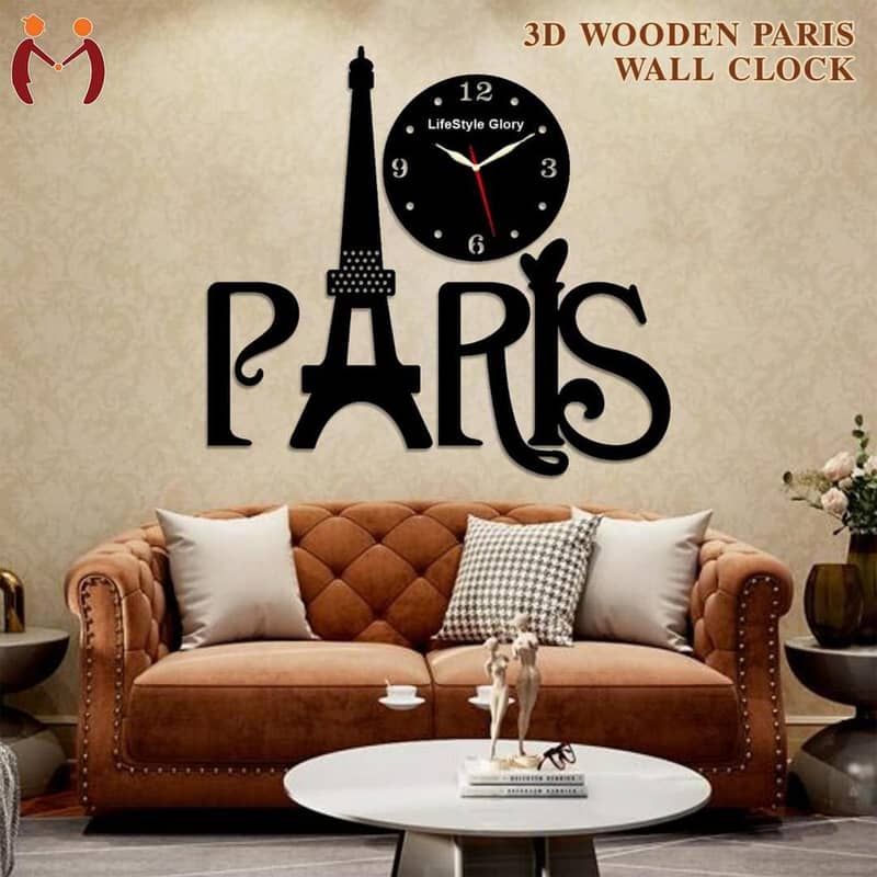 3D wall clock 1