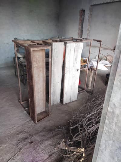 3 seater school iron desk