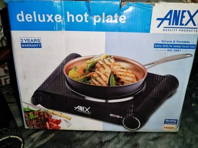 Anex Hot Plate- AG 2061 Black Electric Hot Plate, Electric Stove