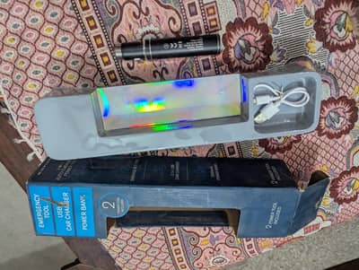 USB CAR CHARGER PLUS POWER BANK 2500 MAH