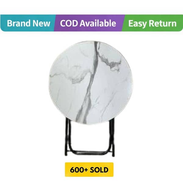 Coffee Table Dining Table and Laptop Table Wooden Top Metal Legs round  coffee table