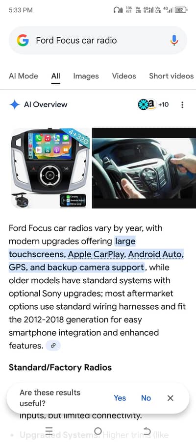 Ford Focus car Radio