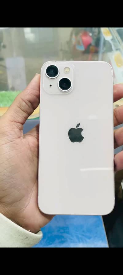 I phone 13 baby pink colour jv 128gb allok condition 10off9.5 Set pack