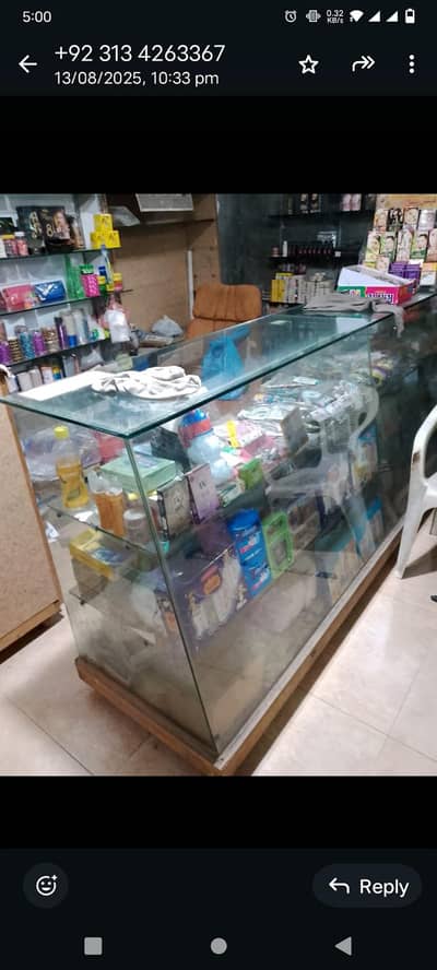 glass counter
