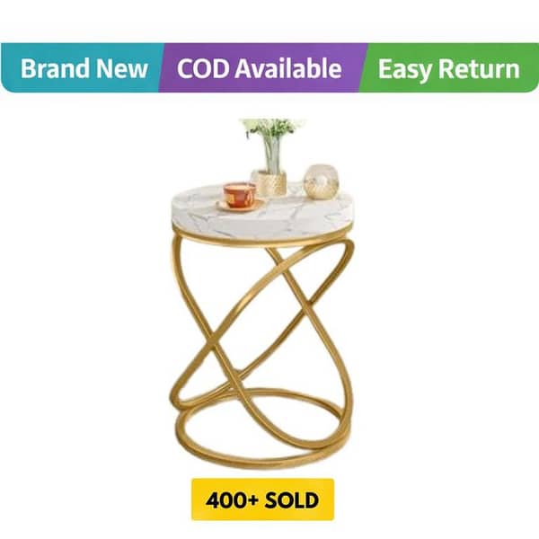 Oval Shape Based Round Coffee Table End Table Living Room Table