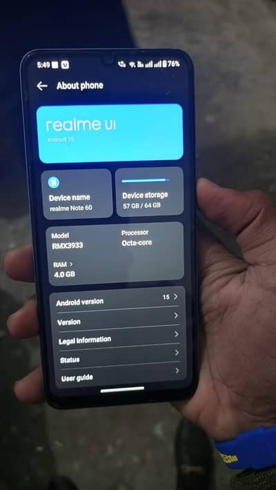 realme note 60