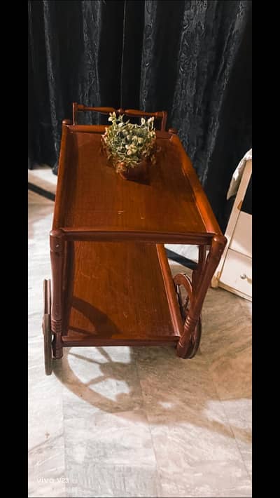 Wooden Tea Trolley for Sale – Strong & Good Condition