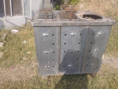 Bar b q, Tandoor, fries and karahi counter, table