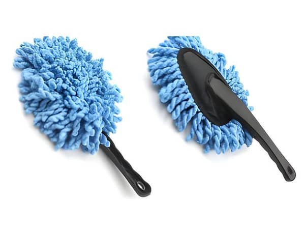 Mini Soft Microfiber Interior Duster – Compact Car Dashboard & Vent Cleaning Brush