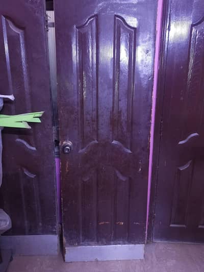 used wooden doors
