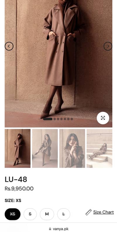 "Vanya Brand Coat – New, Never Worn – Original Price 9950"