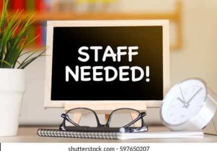 Support staff Required