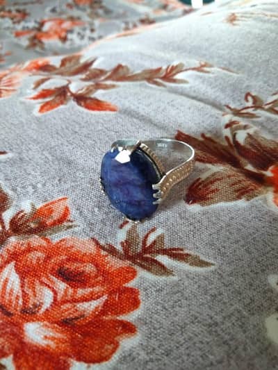 Neelam stone and ring