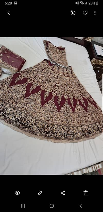 Full heavy front and back lehnga