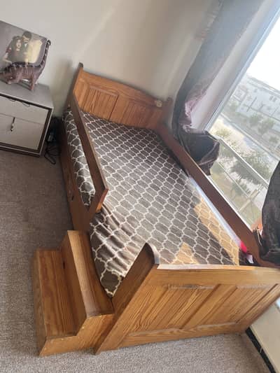 Kids wooden bed
