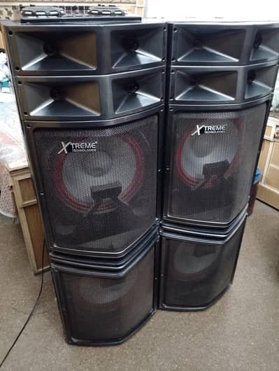 XTREME DJ B-1200 BULLET TOWER SPEAKER HEAVY BASS SOUND SYSTEM