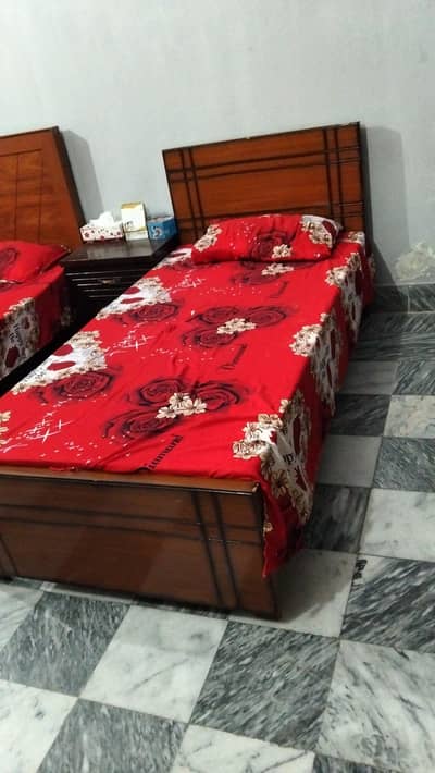 single bed with mattress mattress new condition hai