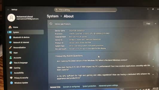 Dell Latitude I5 10 Gen 16GB 256GB SSD