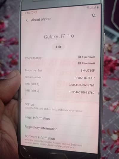 Mobile for Sale : Samsung J7 Pro